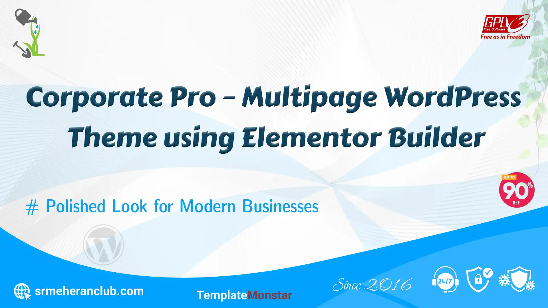 Corporate Pro – Multipage WordPress Theme using Elementor Builder — Theme by Templatemonster