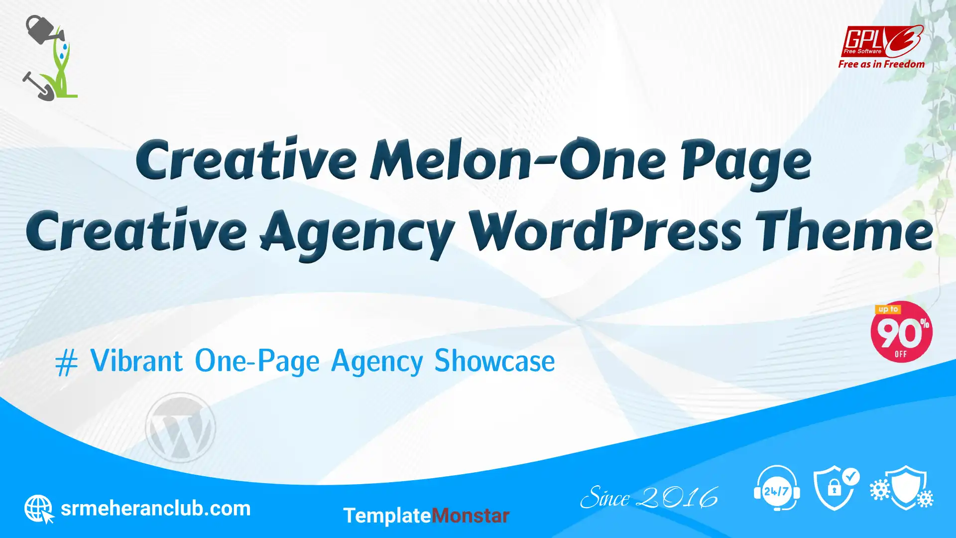 Creative Melon-One Page Creative Agency WordPress Theme — Theme by Templatemonster