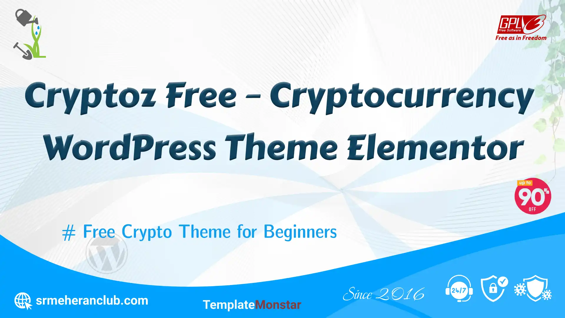 Cryptoz Free – Cryptocurrency WordPress Theme Elementor — Theme by Templatemonster
