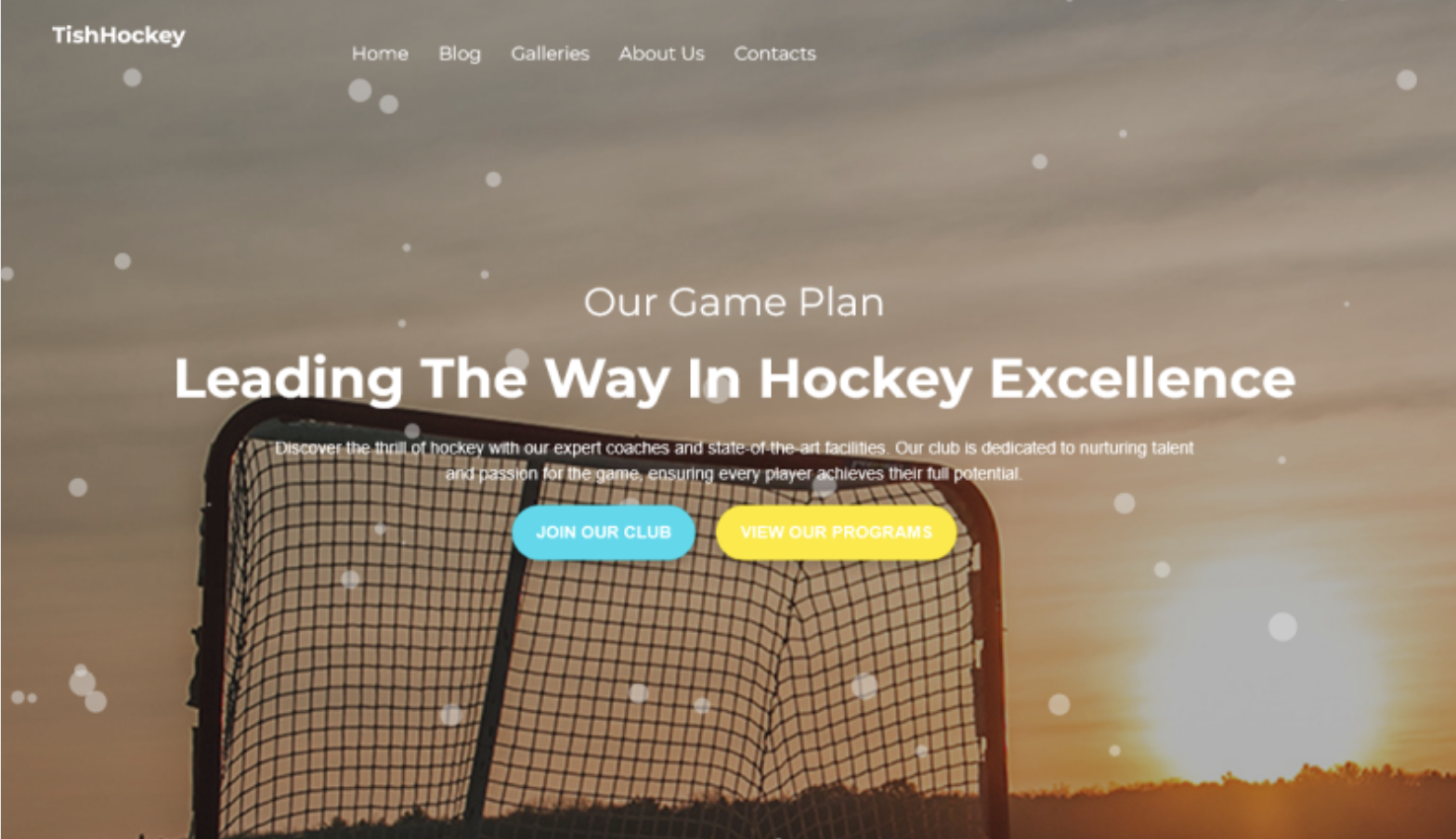 TishHockey - Hockey Club WordPress Theme