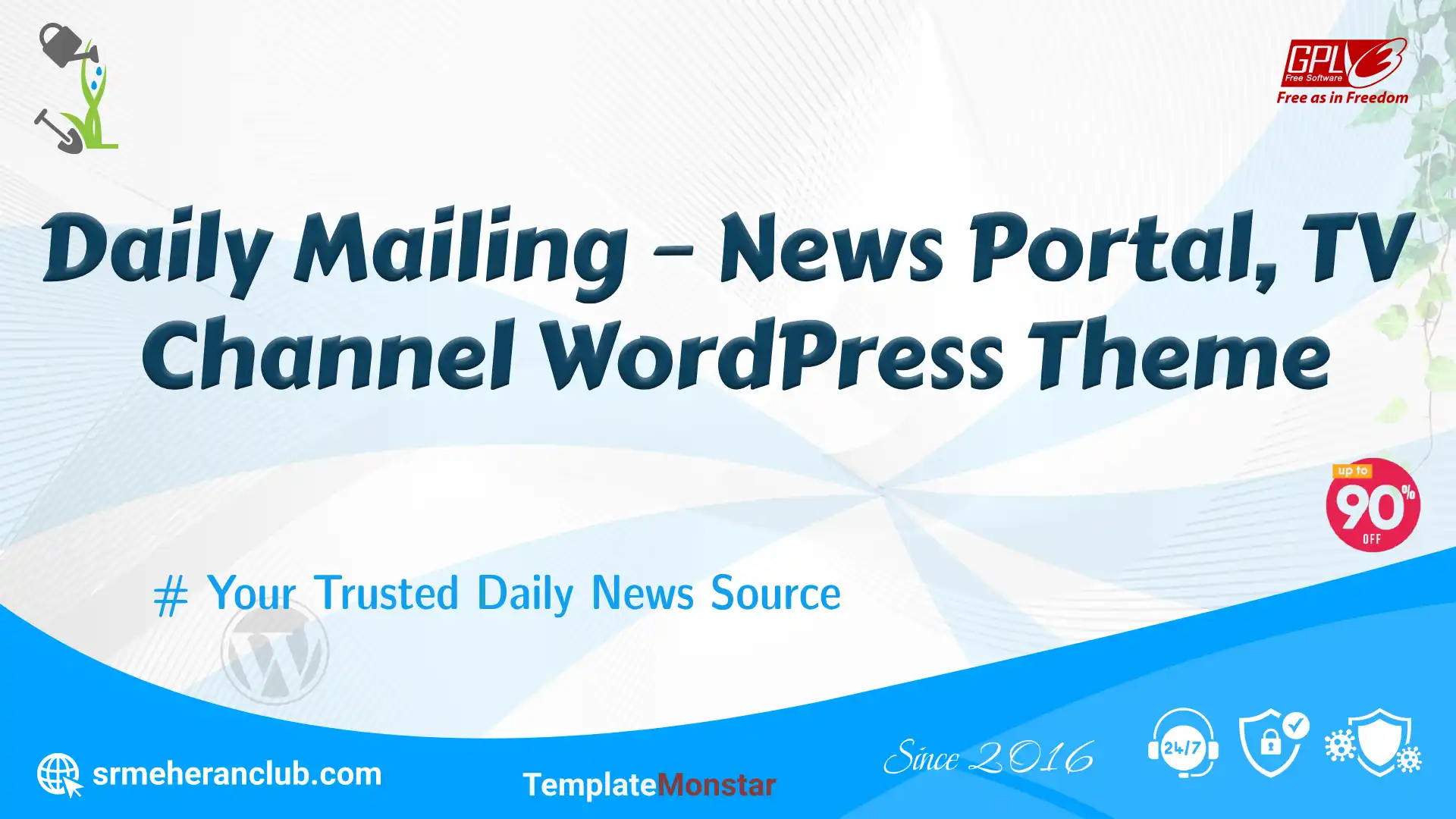 Daily Mailing – News Portal, TV Channel WordPress Theme — Theme by Templatemonster