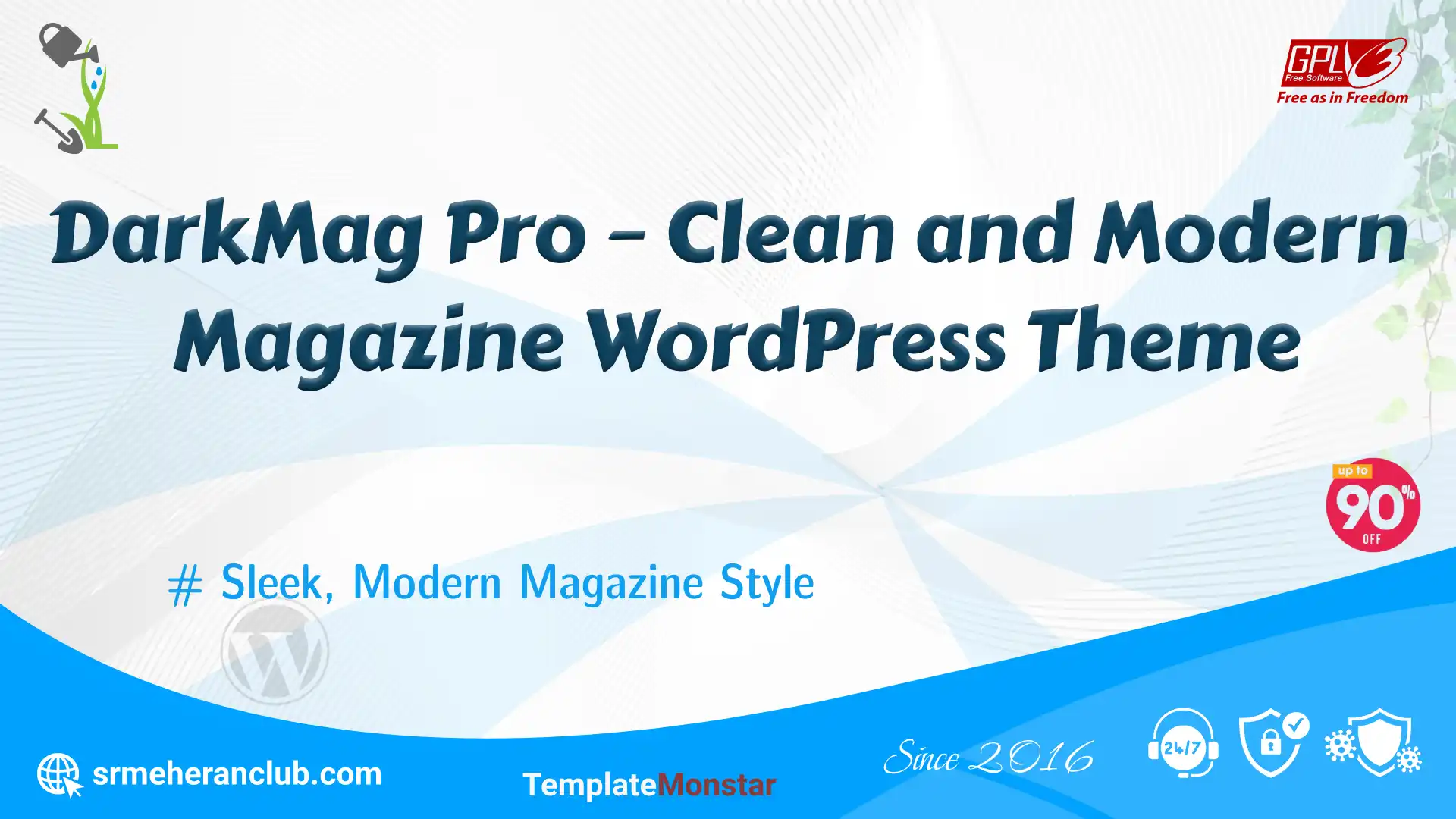 DarkMag Pro – Clean and Modern Magazine WordPress Theme — Theme by Templatemonster