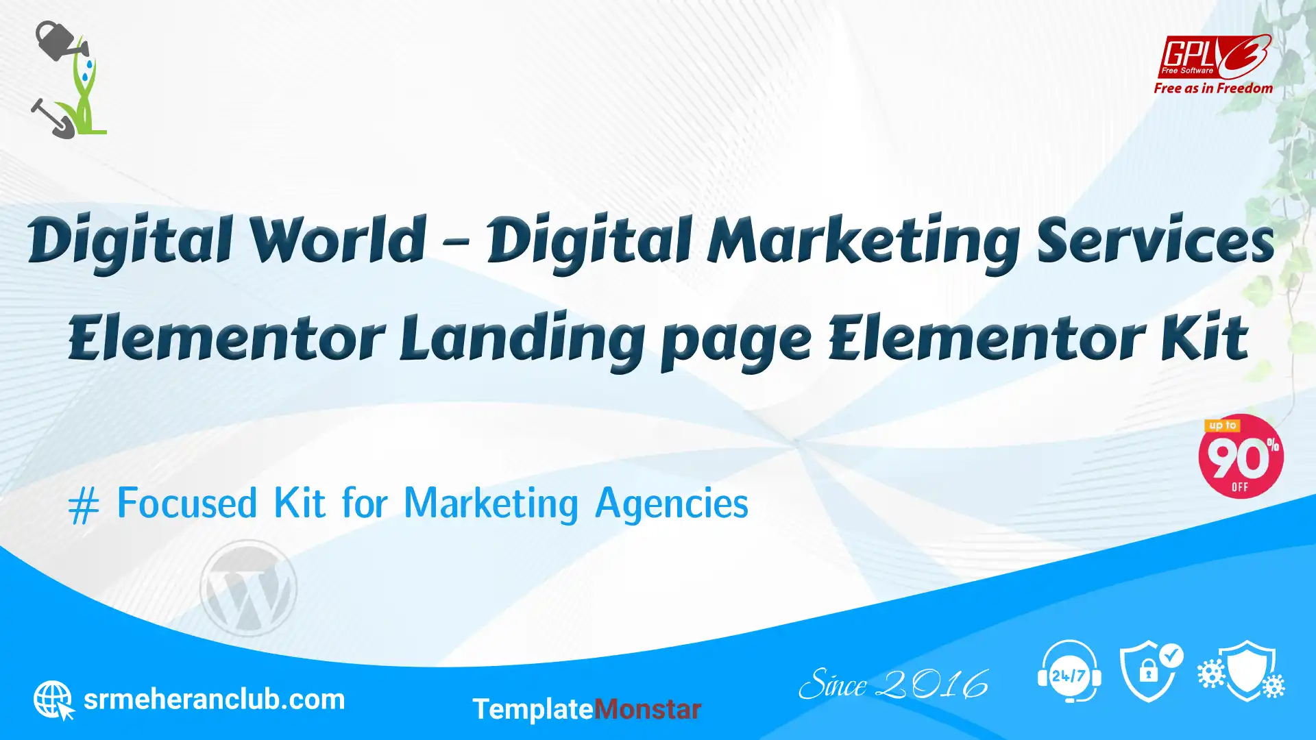 Digital World – Digital Marketing Services Elementor Landing page Elementor Kit — Theme by Templatemonster