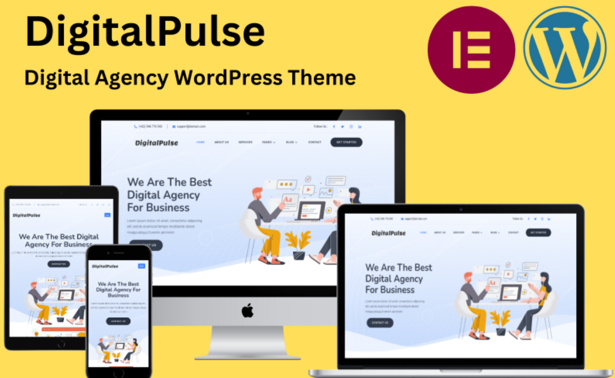 DigitalPulse - SEO & Digital Marketing Agency WordPress Theme