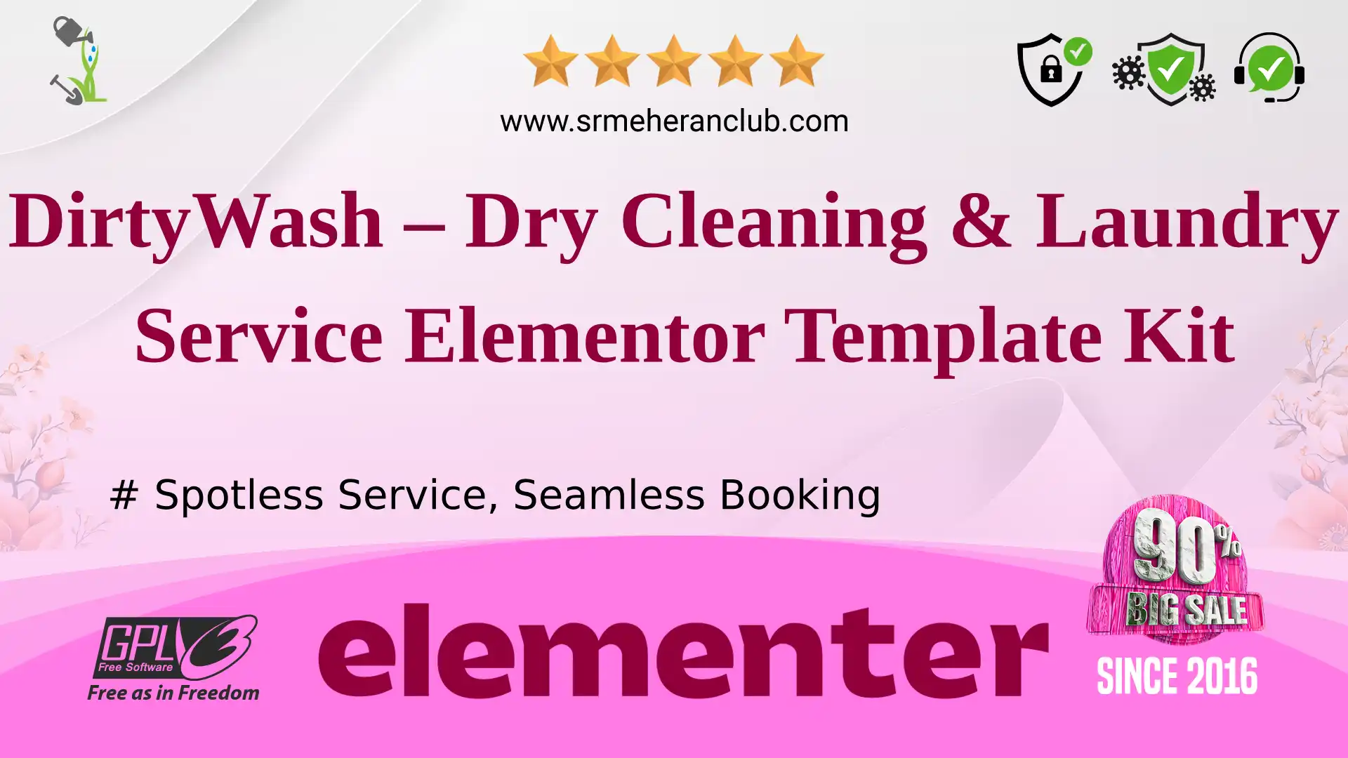 DirtyWash – Dry Cleaning & Laundry Service Elementor Template Kit — Elementor Kit by Themeforest