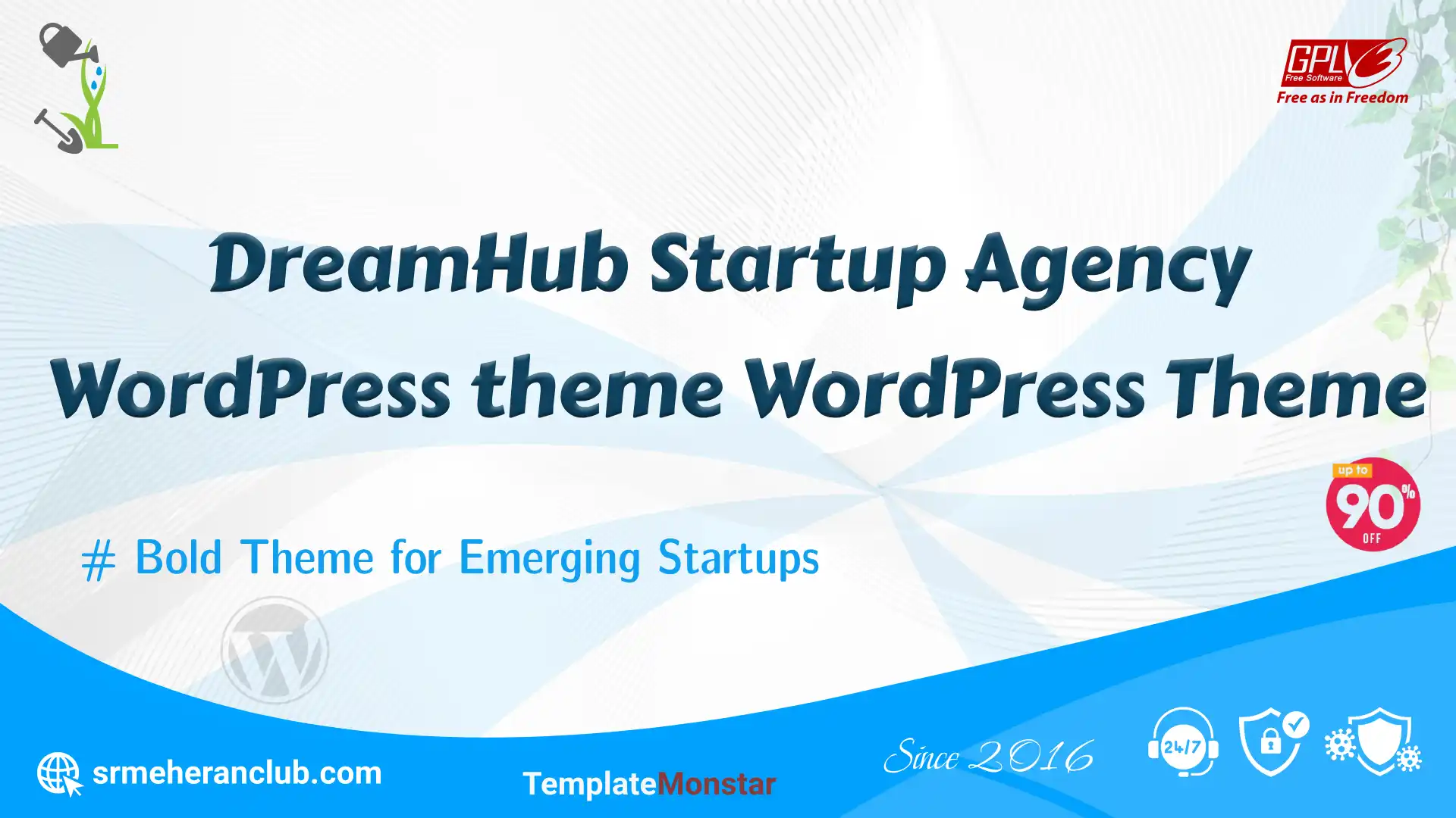 DreamHub Startup Agency WordPress theme WordPress Theme — Theme by Templatemonster