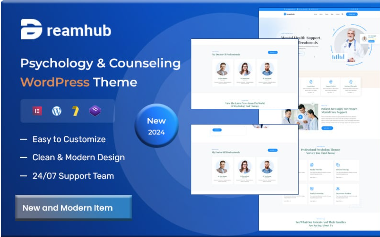 DreamHub – Psychology and Counseling WordPress Theme