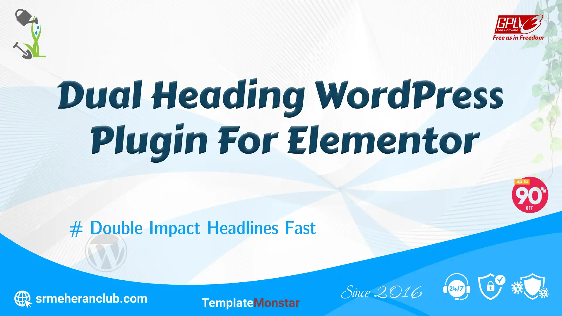 Dual Heading WordPress Plugin For Elementor
