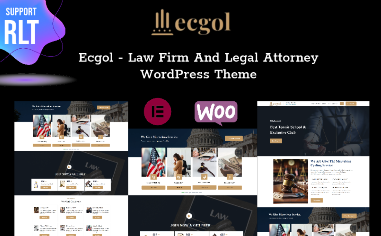 Ecgol - Law Firm And Legal Attorney WordPress WordPress Theme