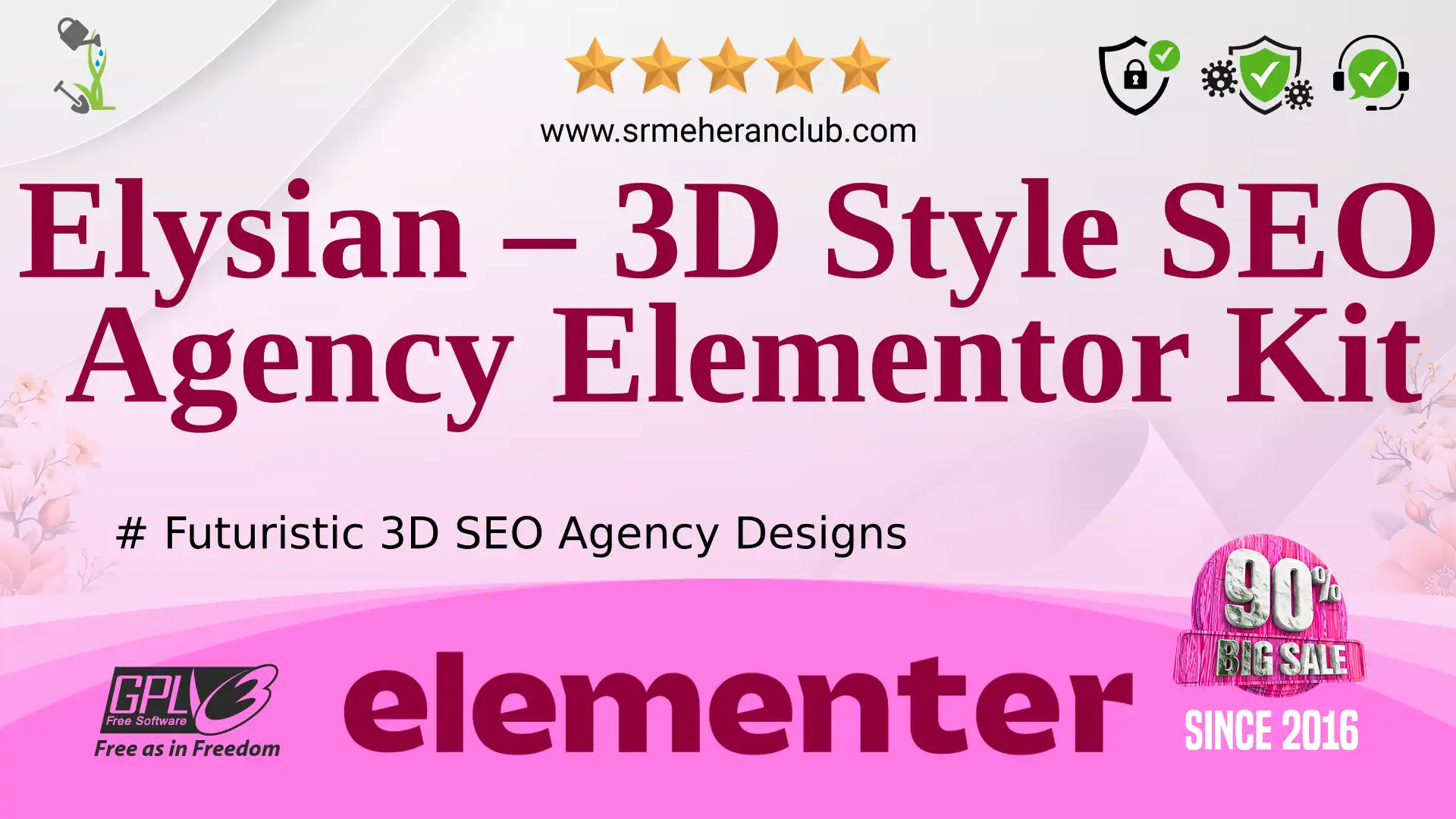 Elysian – 3D Style SEO Agency Elementor Kit — Elementor Kit by Themeforest