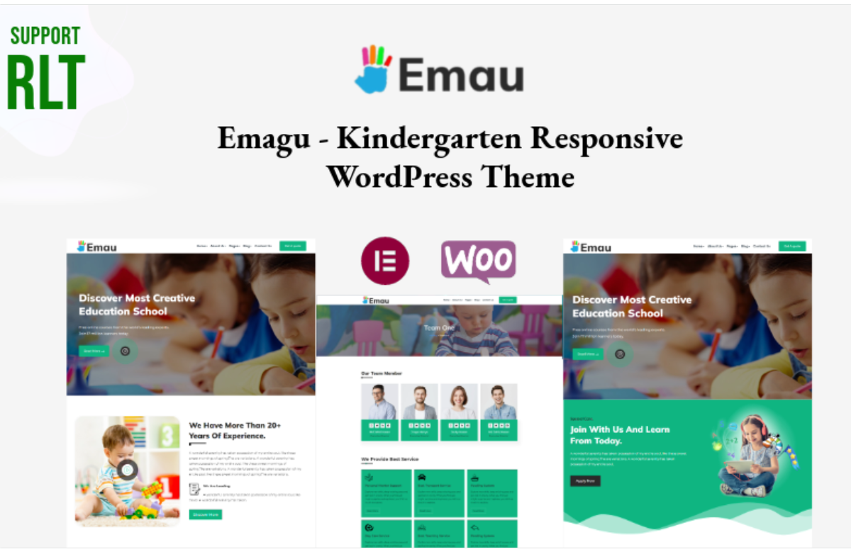 Emagu - Kindergarten Education Elementor WordPress Theme