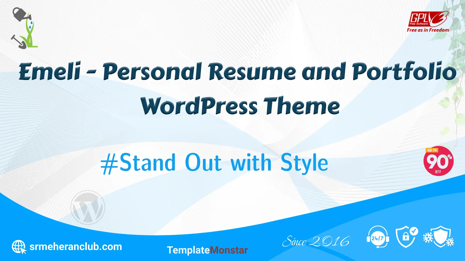 Emeli – Personal Resume and Portfolio WordPress Theme — Theme by Templatemonster