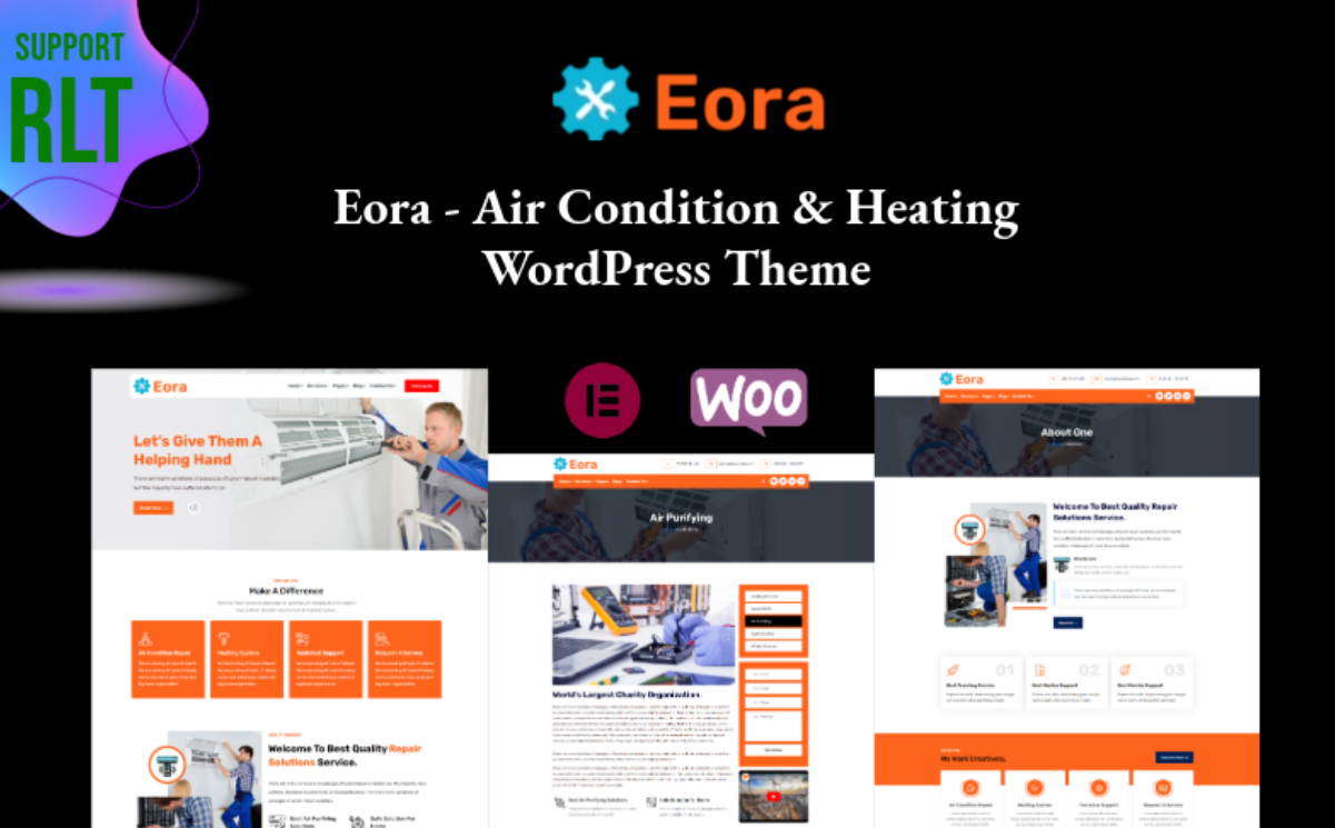 Eora - Air Condition & Heating WordPress Theme