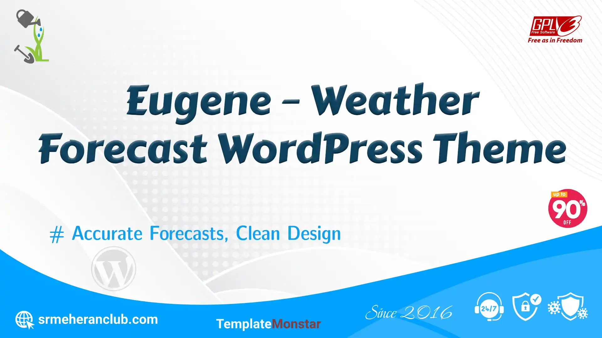 Eugene – Weather Forecast WordPress Theme
