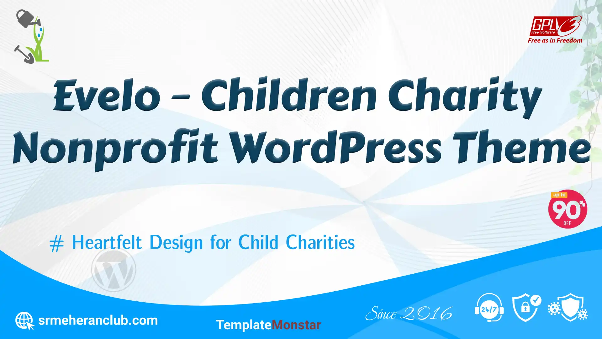 Evelo – Children Charity Nonprofit WordPress Theme — Theme by Templatemonster