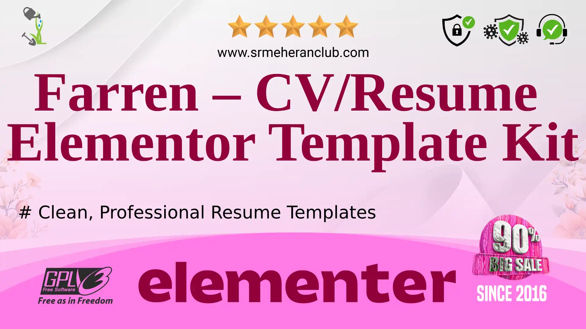 Farren – CV/Resume Elementor Template Kit