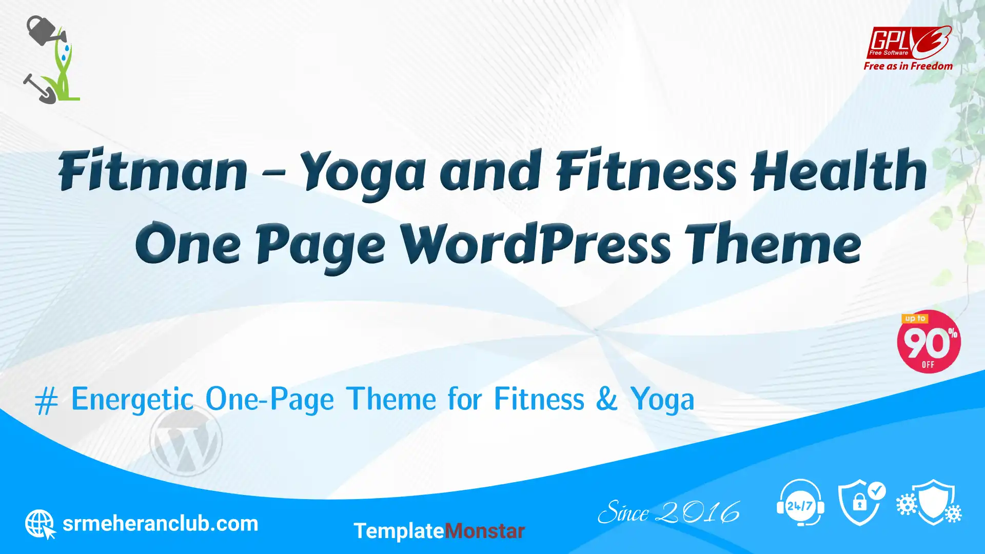 Fitman – Yoga and Fitness Health One Page WordPress Theme