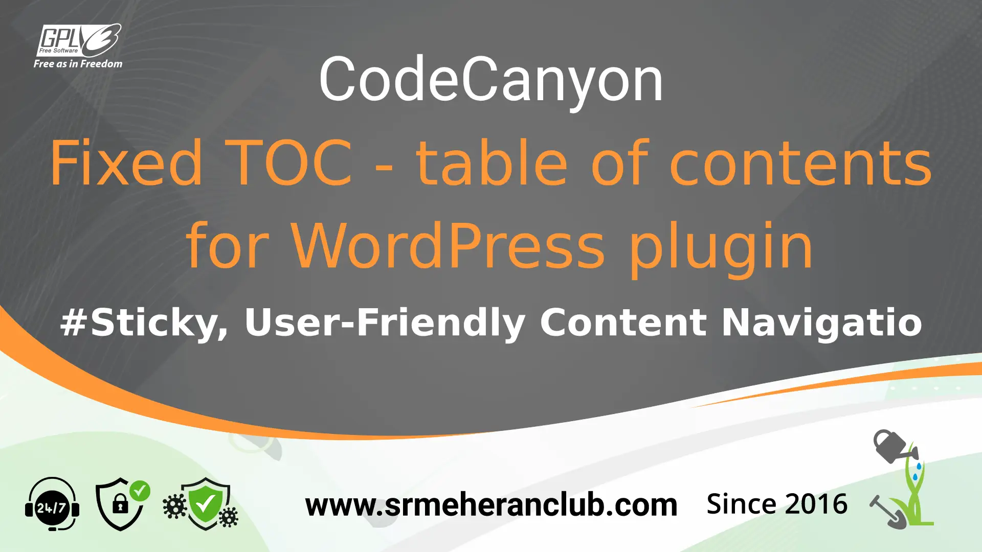 Fixed TOC table of contents for WordPress plugin | srmehranclub.com