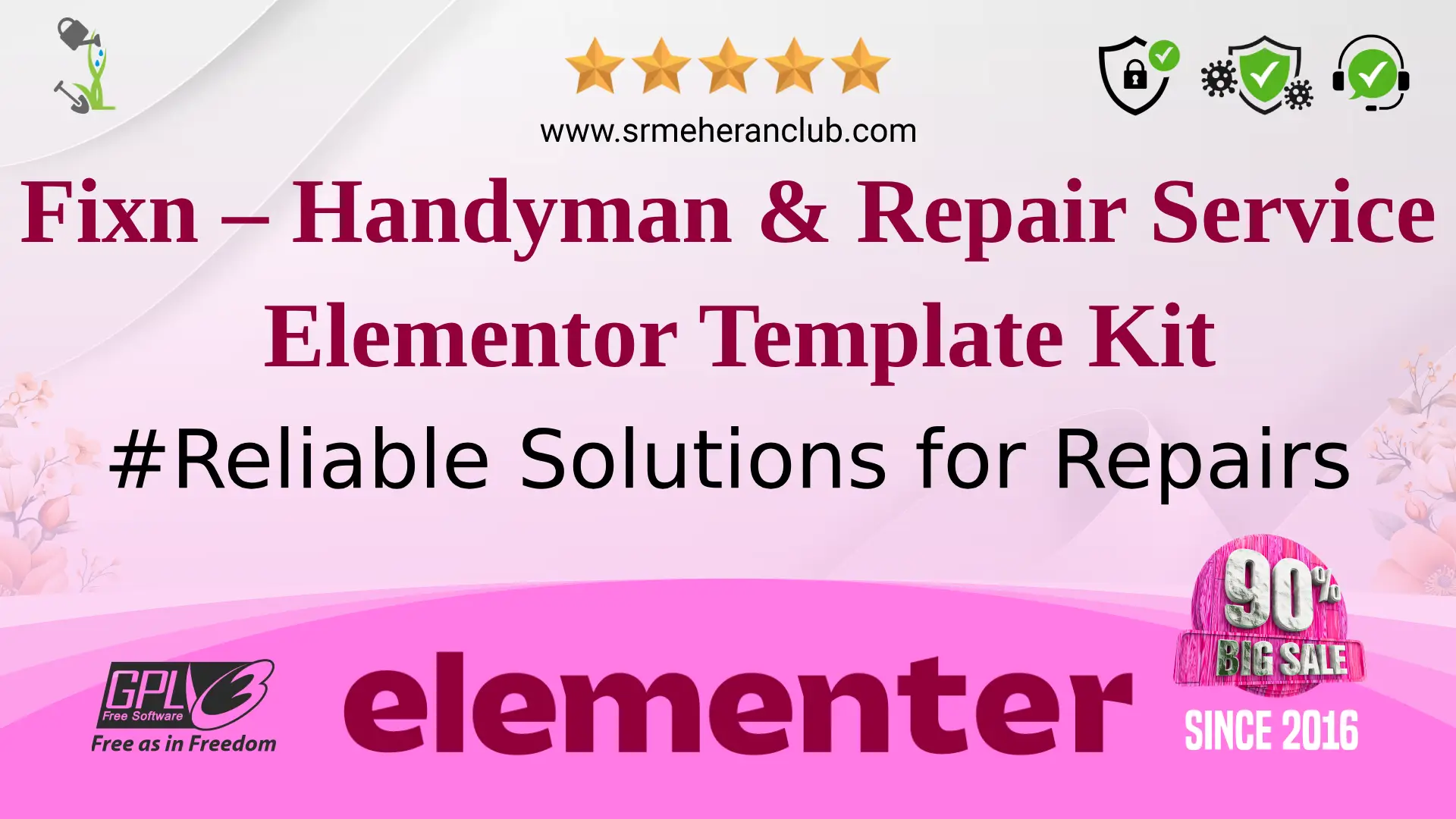 Fixn – Handyman & Repair Service Elementor Template Kit