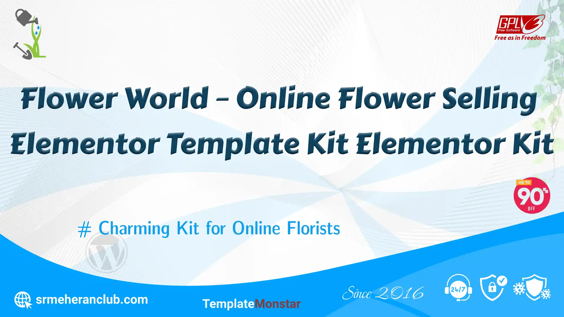 Flower World – Online Flower Selling Elementor Template Kit Elementor Kit