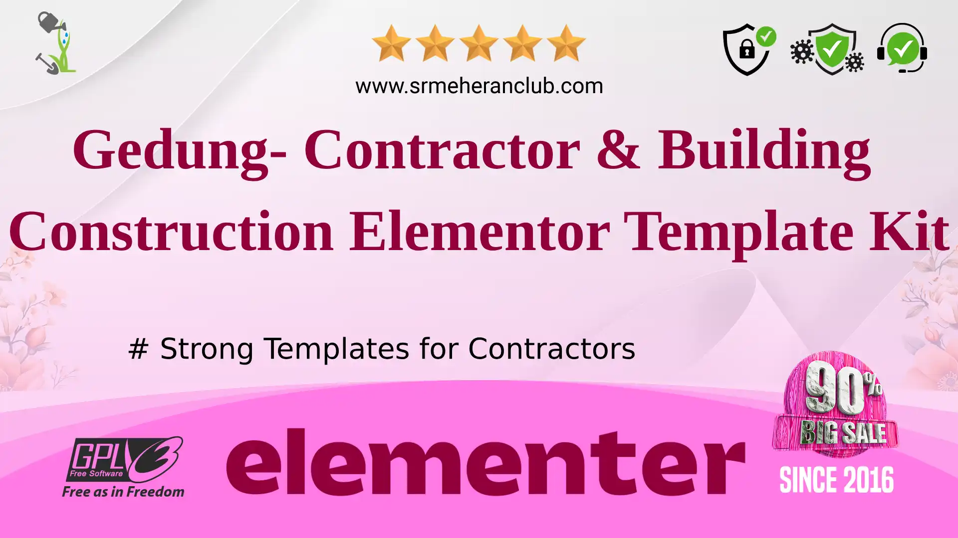 Gedung- Contractor & Building Construction Elementor Template Kit