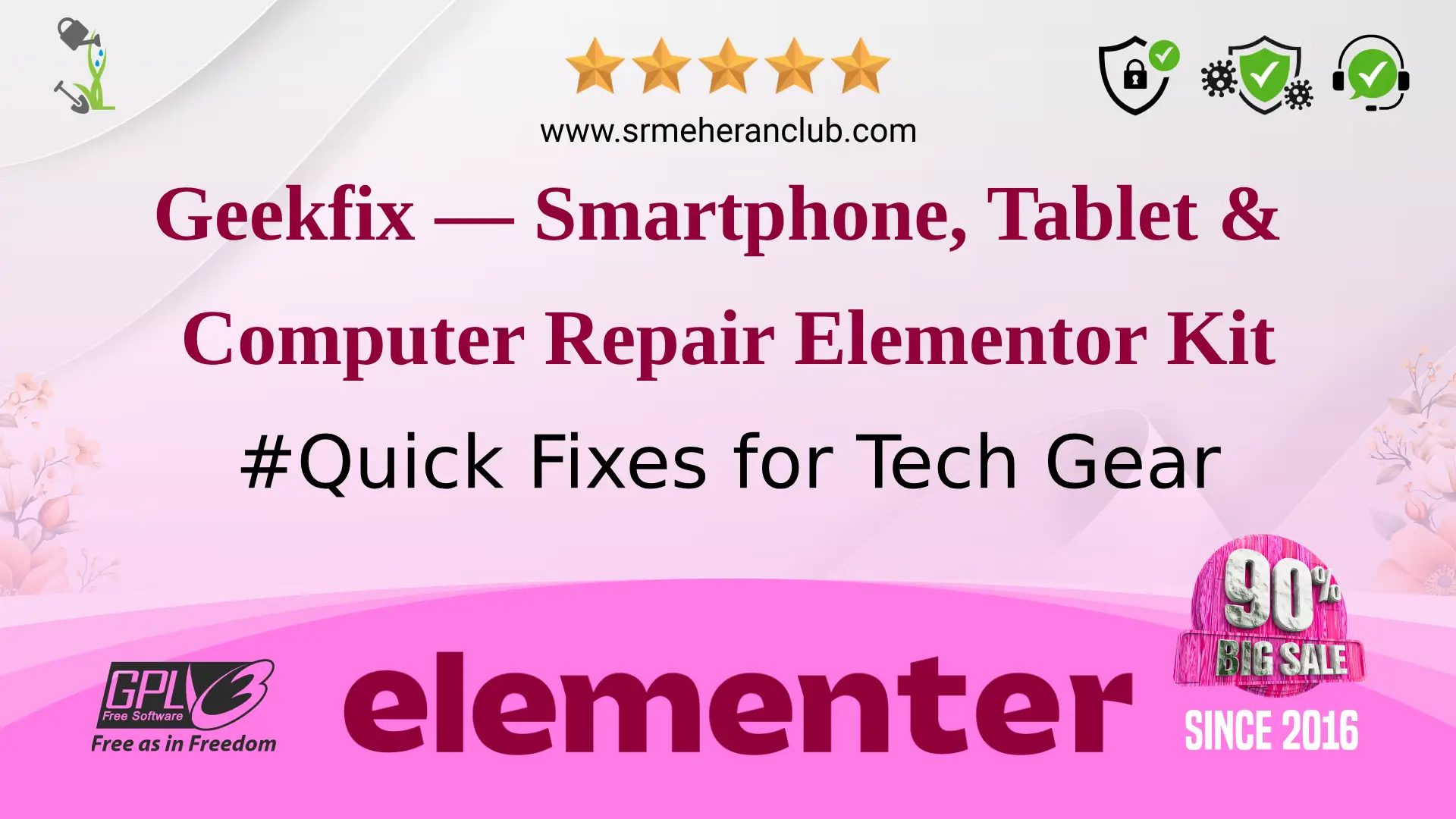 Geekfix — Smartphone, Tablet & Computer Repair Elementor Kit — Elementor Kit by Themeforest