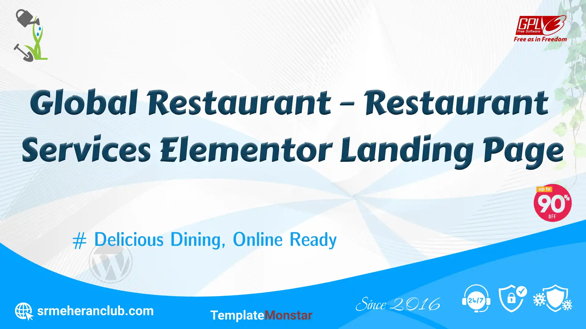 Global Restaurant – Restaurant Services Elementor Landing Page — Theme by Templatemonster