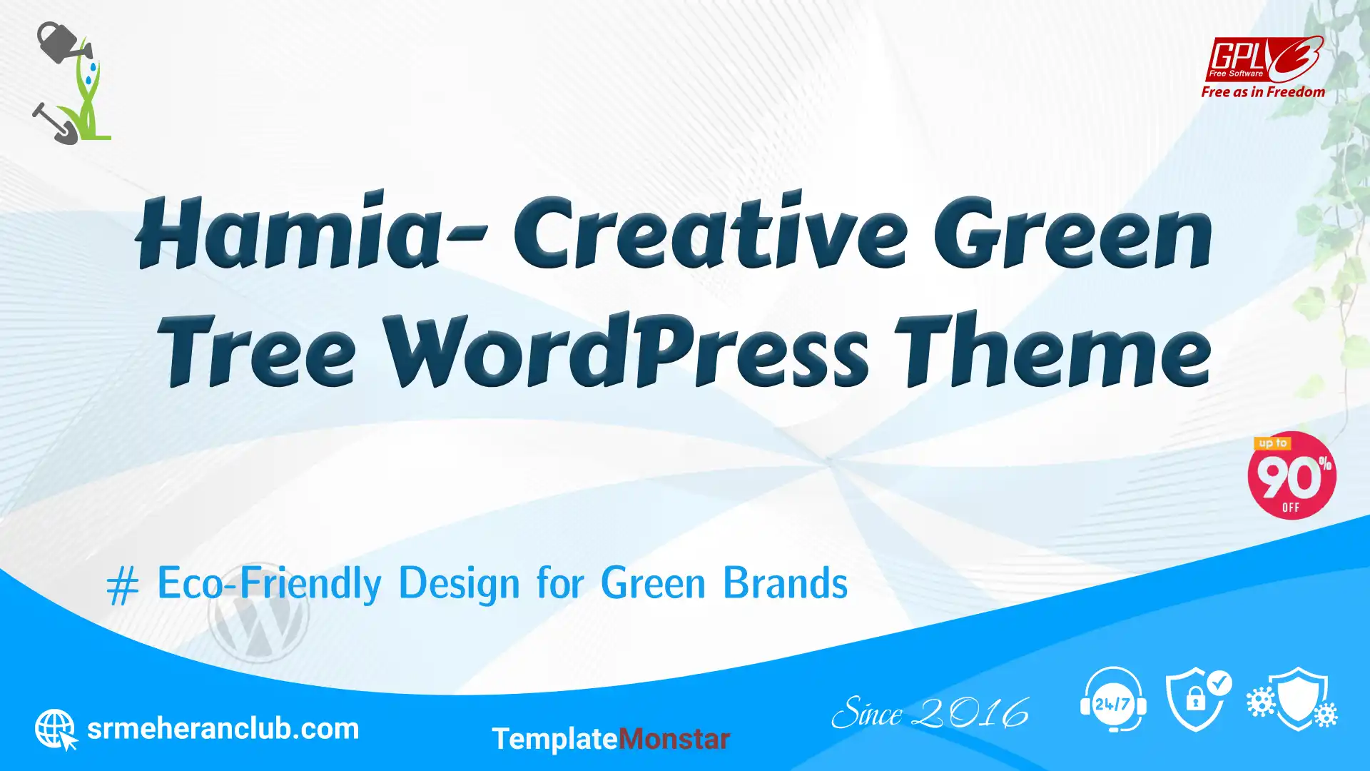 Hamia- Creative Green Tree WordPress Theme — Theme by Templatemonster