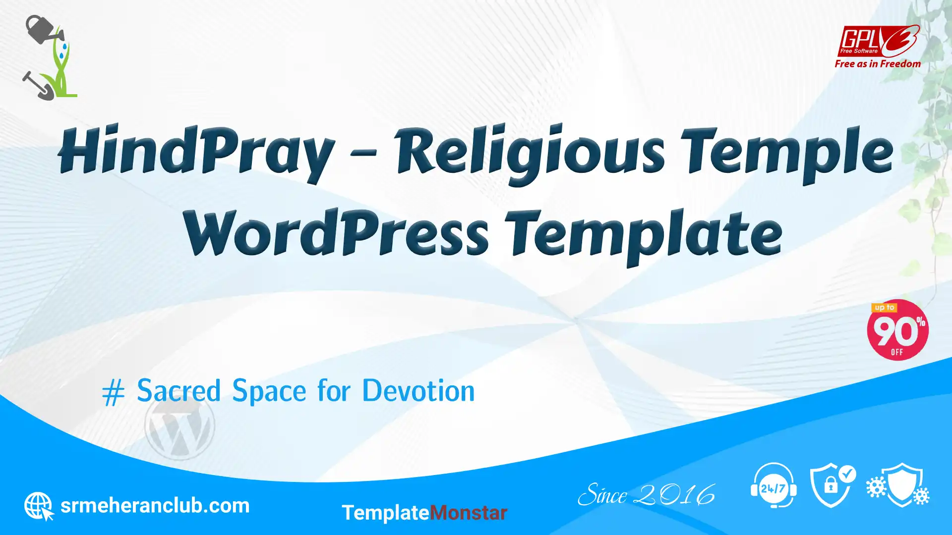 HindPray – Religious Temple WordPress Template — Theme by Templatemonster