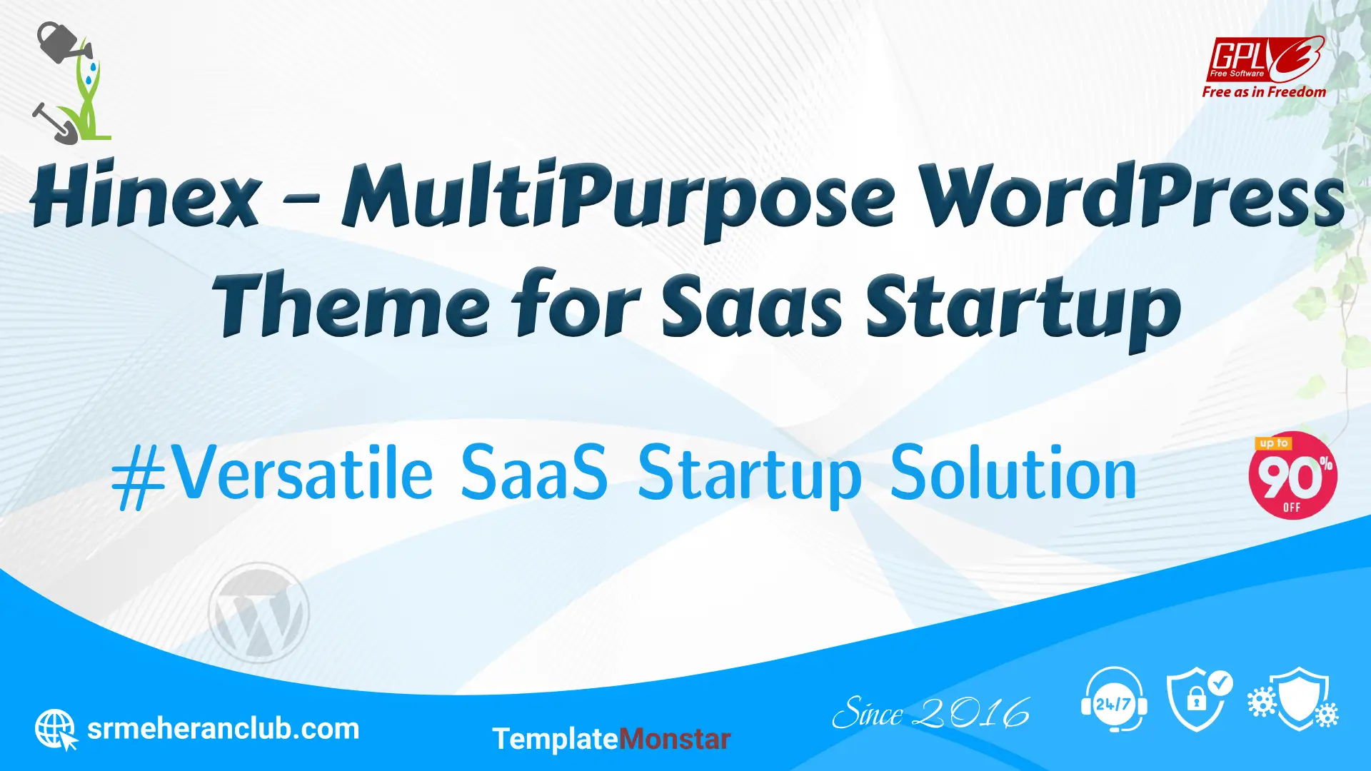 Hinex – MultiPurpose WordPress Theme for Saas Startup — Theme by Templatemonster