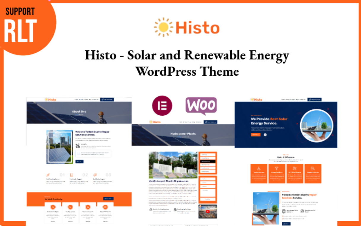 Histo - Solar and Renewable Energy WordPress Theme