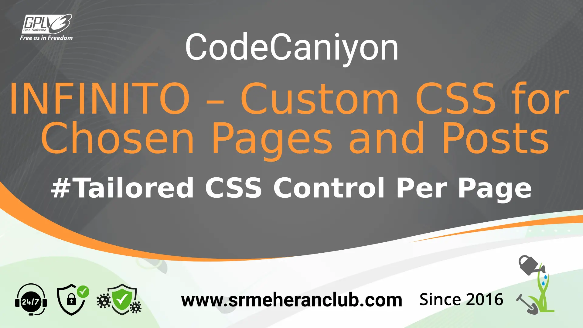 INFINITO – Custom CSS for Chosen Pages and Posts — Theme by Codecanyon
