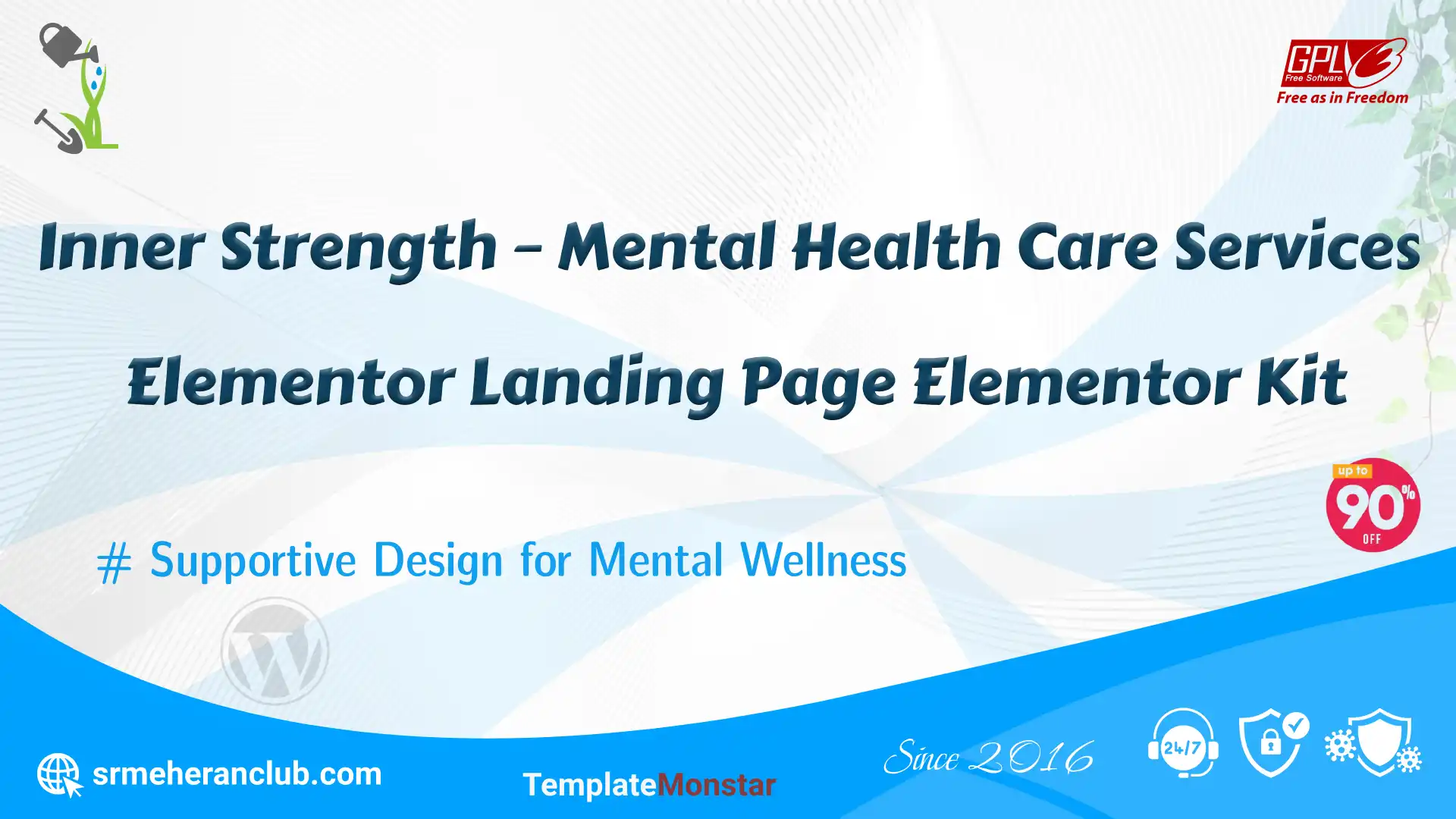 Inner Strength – Mental Health Care Services Elementor Landing Page Elementor Kit — Theme by Templatemonster