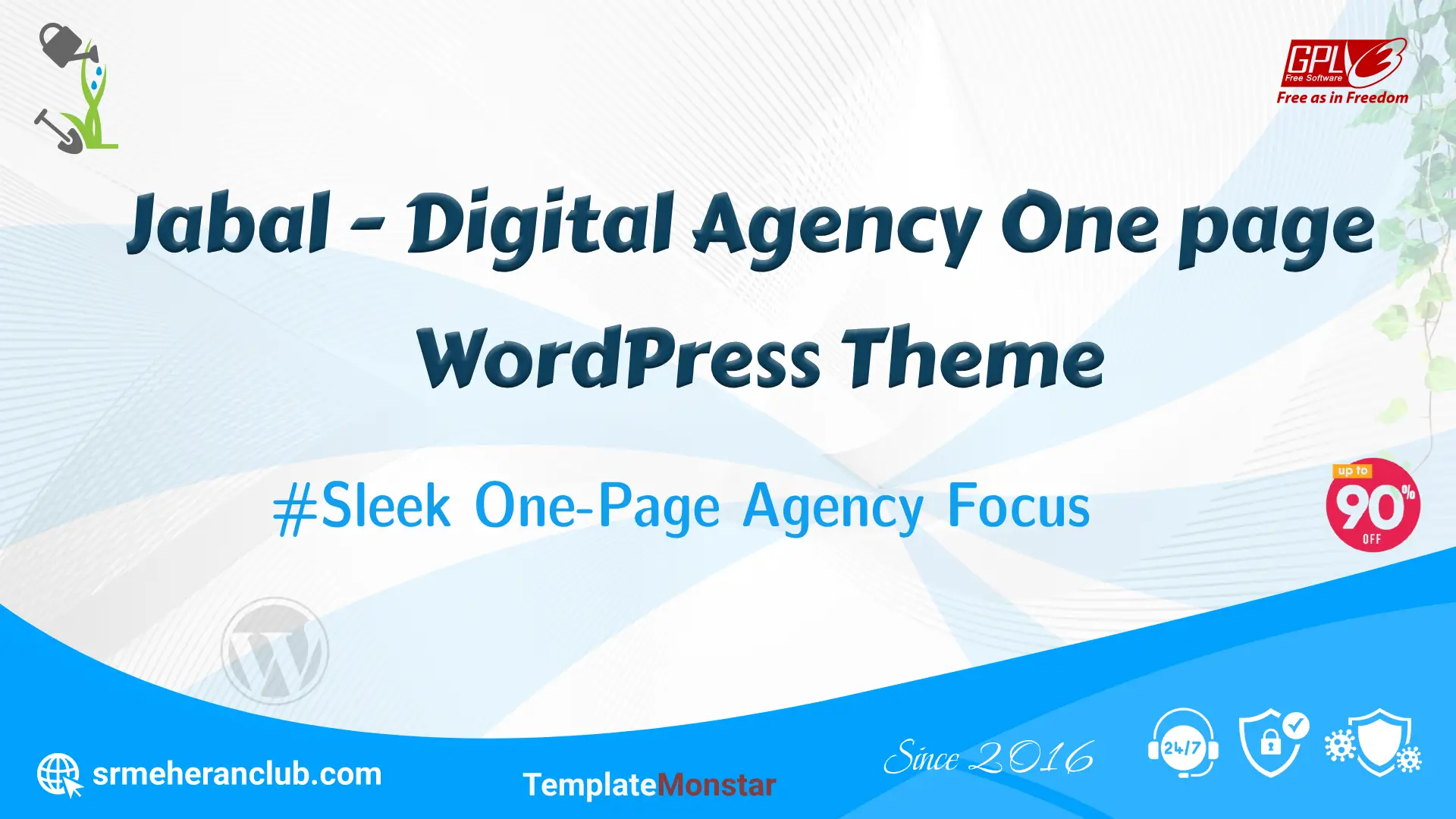 Jabal – Digital Agency One page WordPress Theme — Theme by Templatemonster