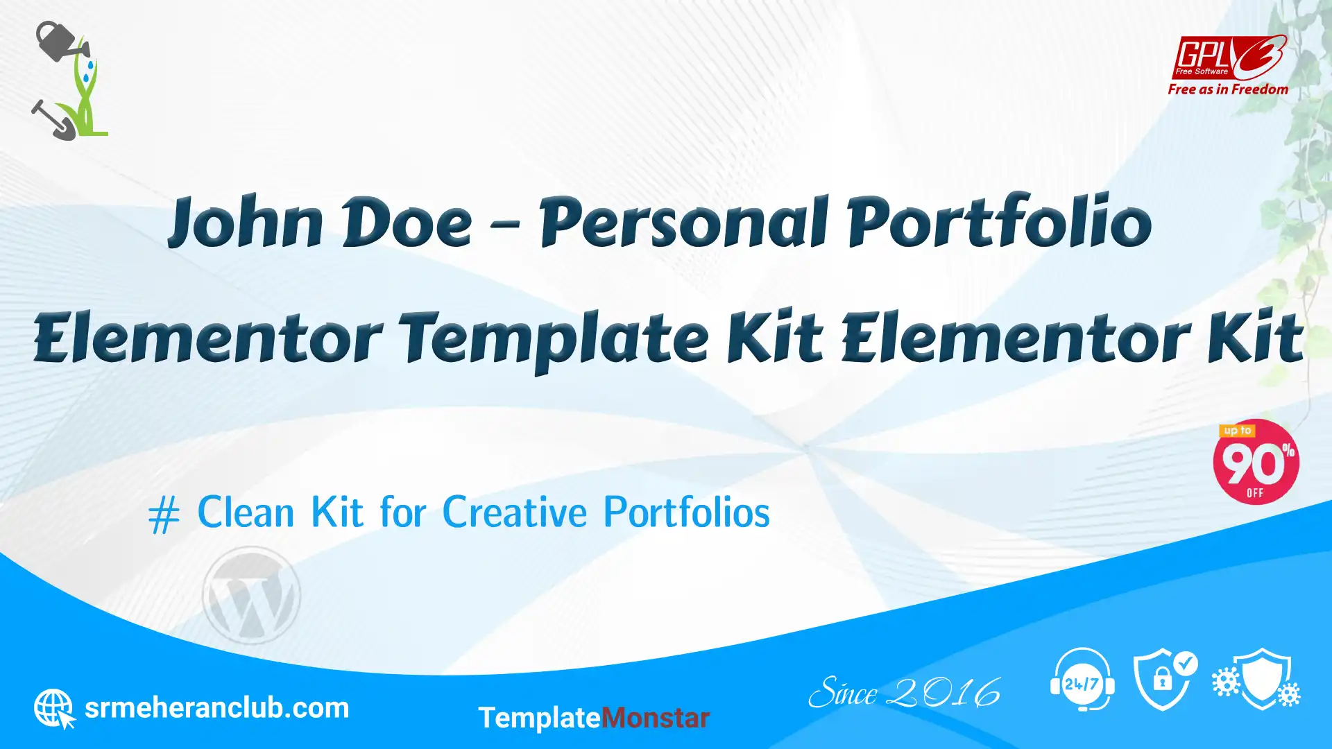 John Doe – Personal Portfolio Elementor Template Kit Elementor Kit