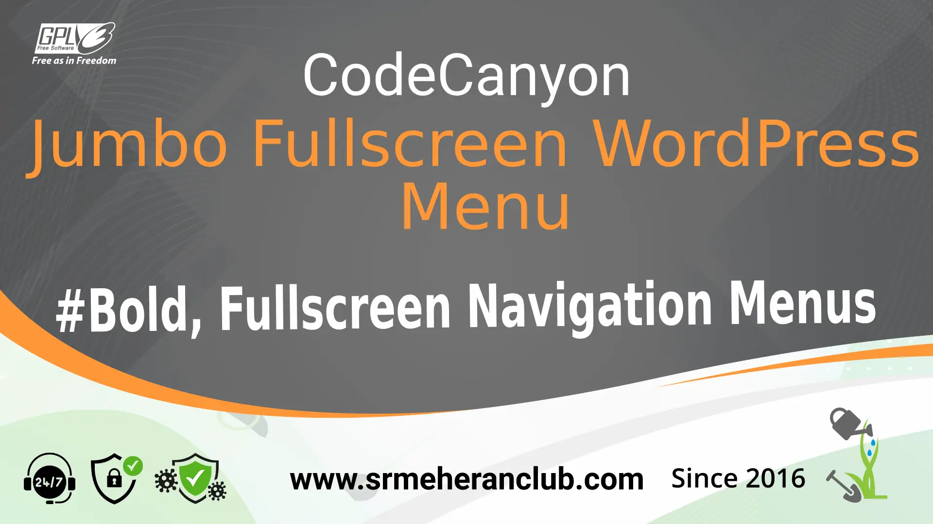 Jumbo Fullscreen WordPress Menu — Plugin by Codecanyon
