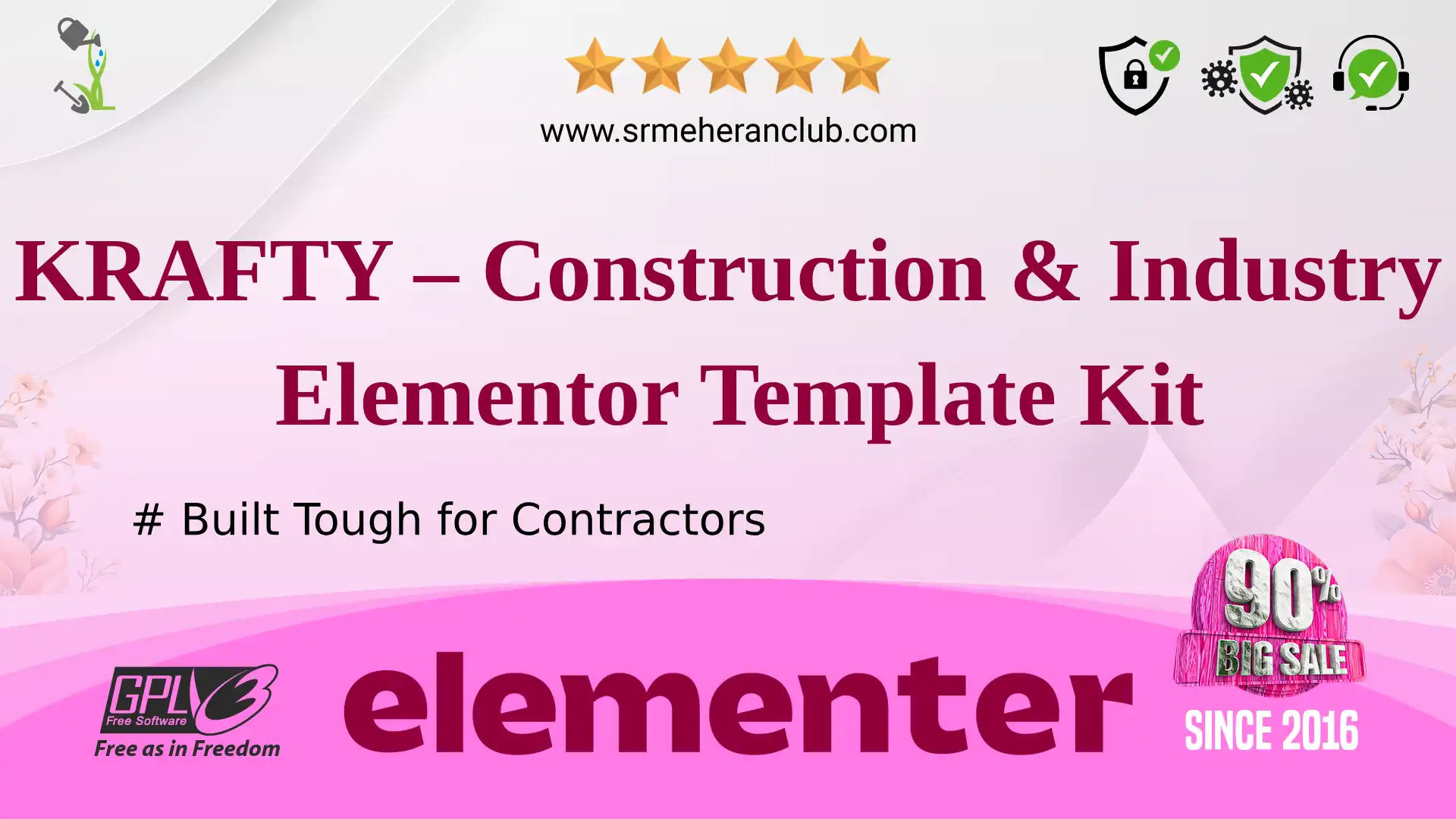 KRAFTY – Construction & Industry Elementor Template Kit — Elementor Kit by Themeforest