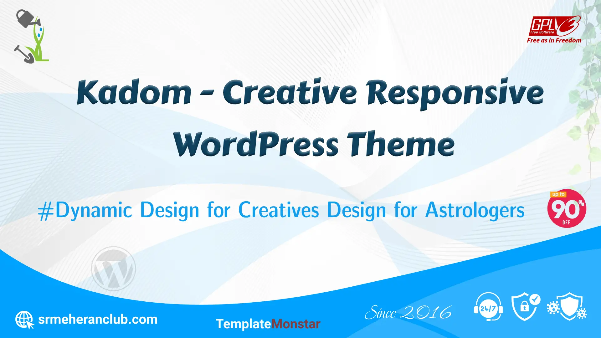 Kadom – Creative Responsive WordPress Theme — Theme by Templatemonster