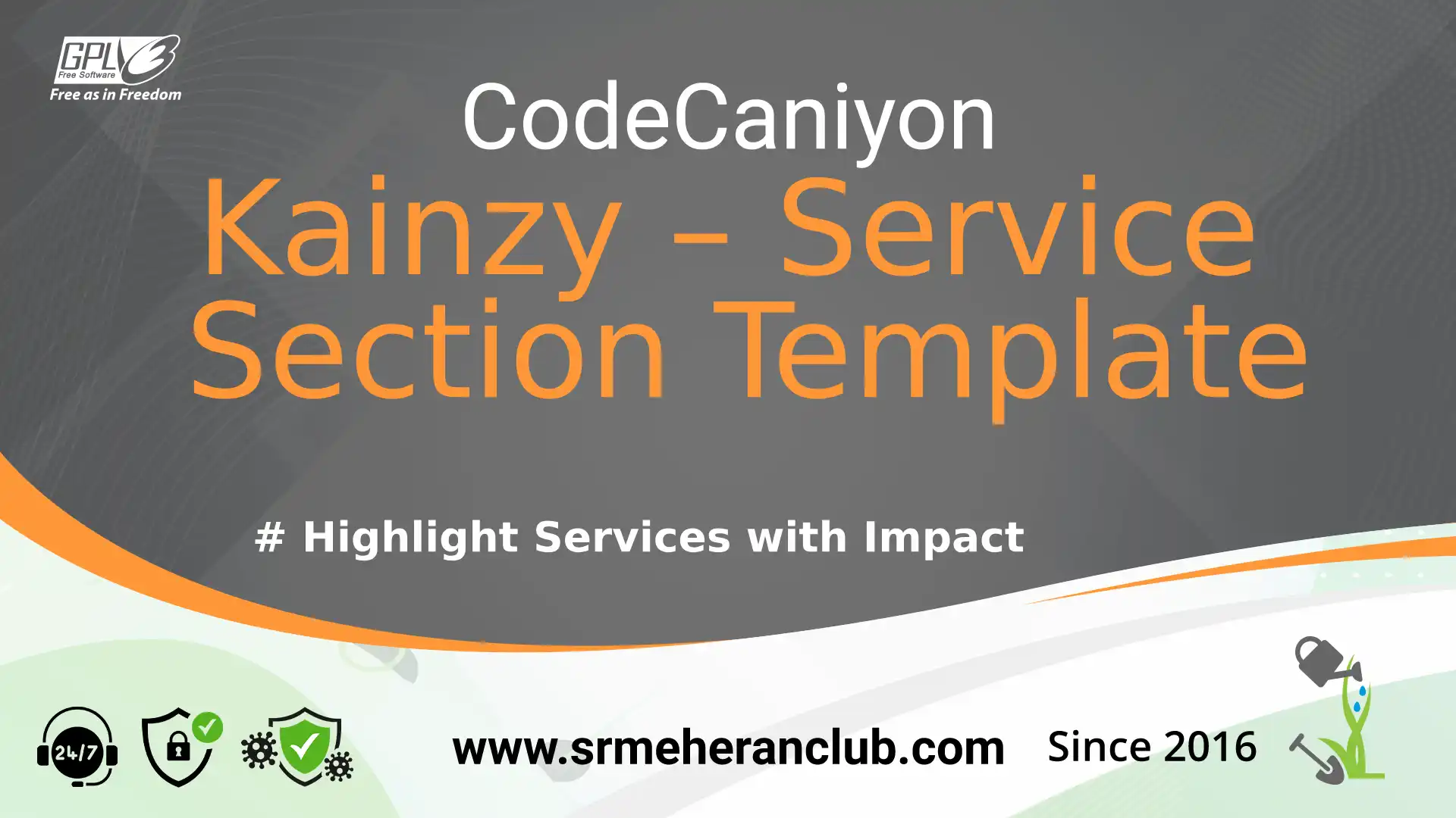 Kainzy – Service Section Template — Template by Codecanyon