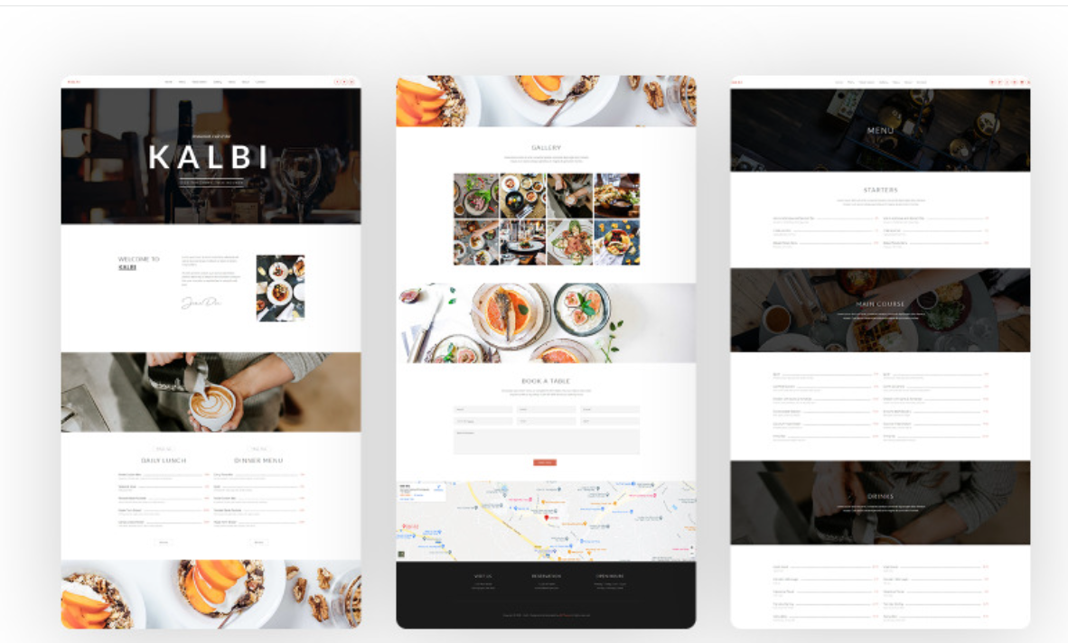 Kalbi – Restaurant Cafe Bar WordPress Theme