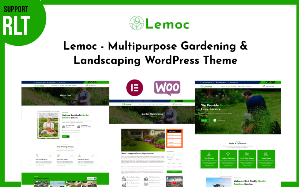 Lemoc - Multipurpose Gardening & Landscaping WordPress Theme