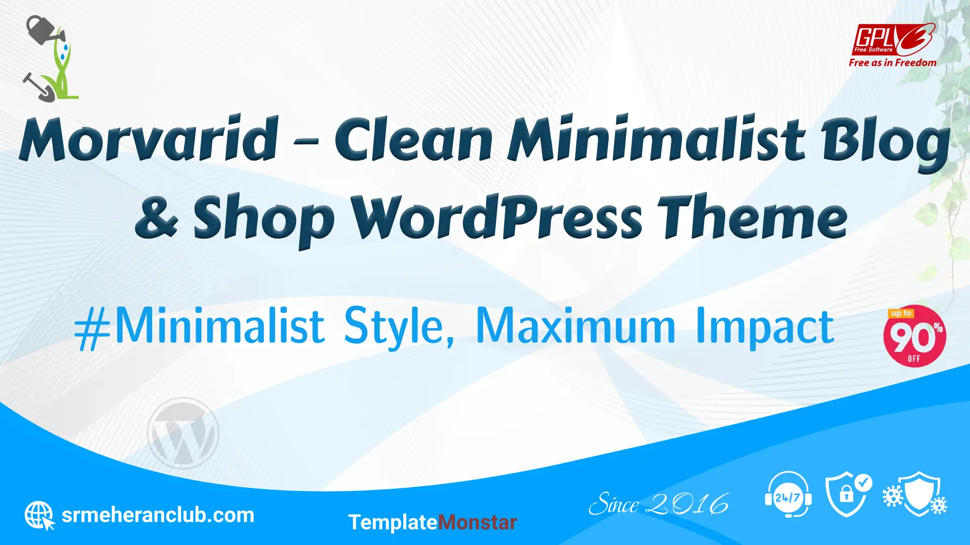 Morvarid – Clean Minimalist Blog & Shop WordPress Theme — Theme by Templatemonster