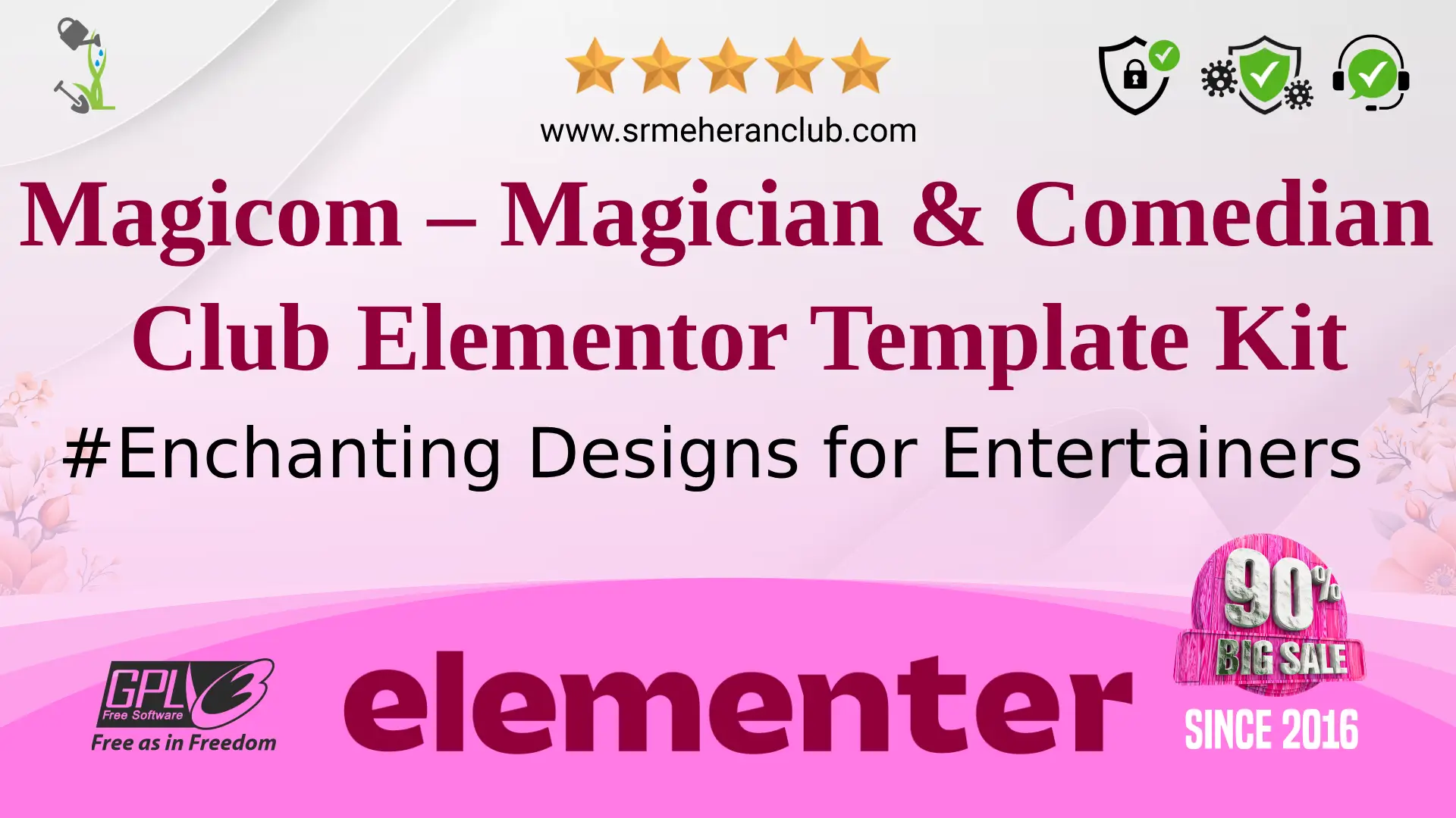 Magicom – Magician & Comedian Club Elementor Template Kit — Elementor Kit by Themeforest