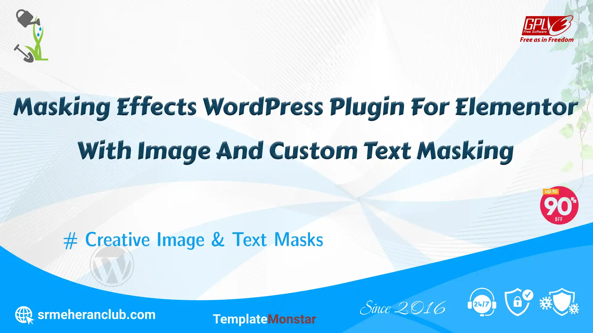 Masking Effects WordPress Plugin For Elementor With Image And Custom Text Masking — Plugin by Templatemonster