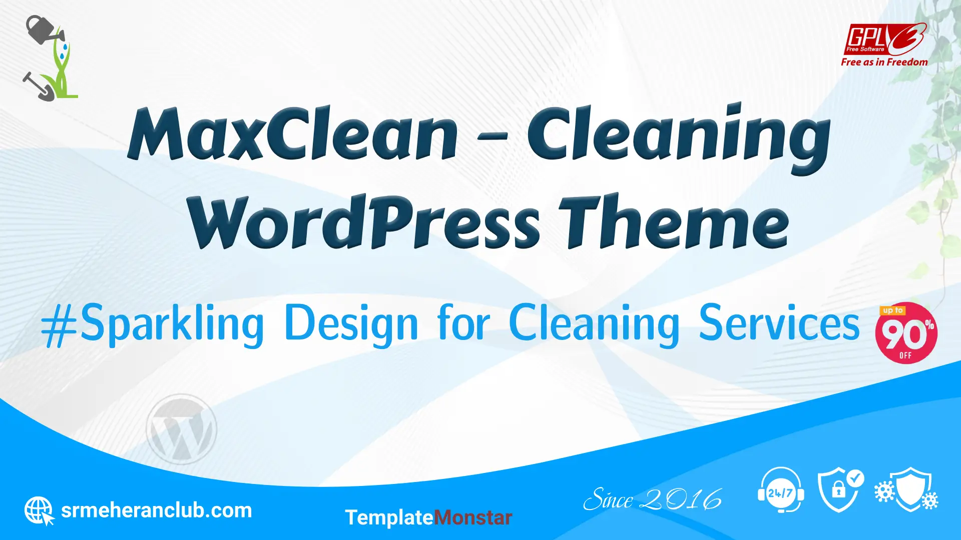 MaxClean – Cleaning WordPress Theme — Theme by Templatemonster
