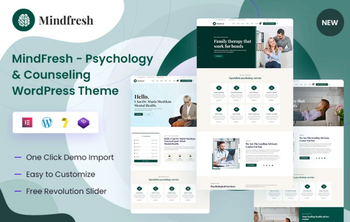 MindFresh – Psychology & Counseling WordPress Theme