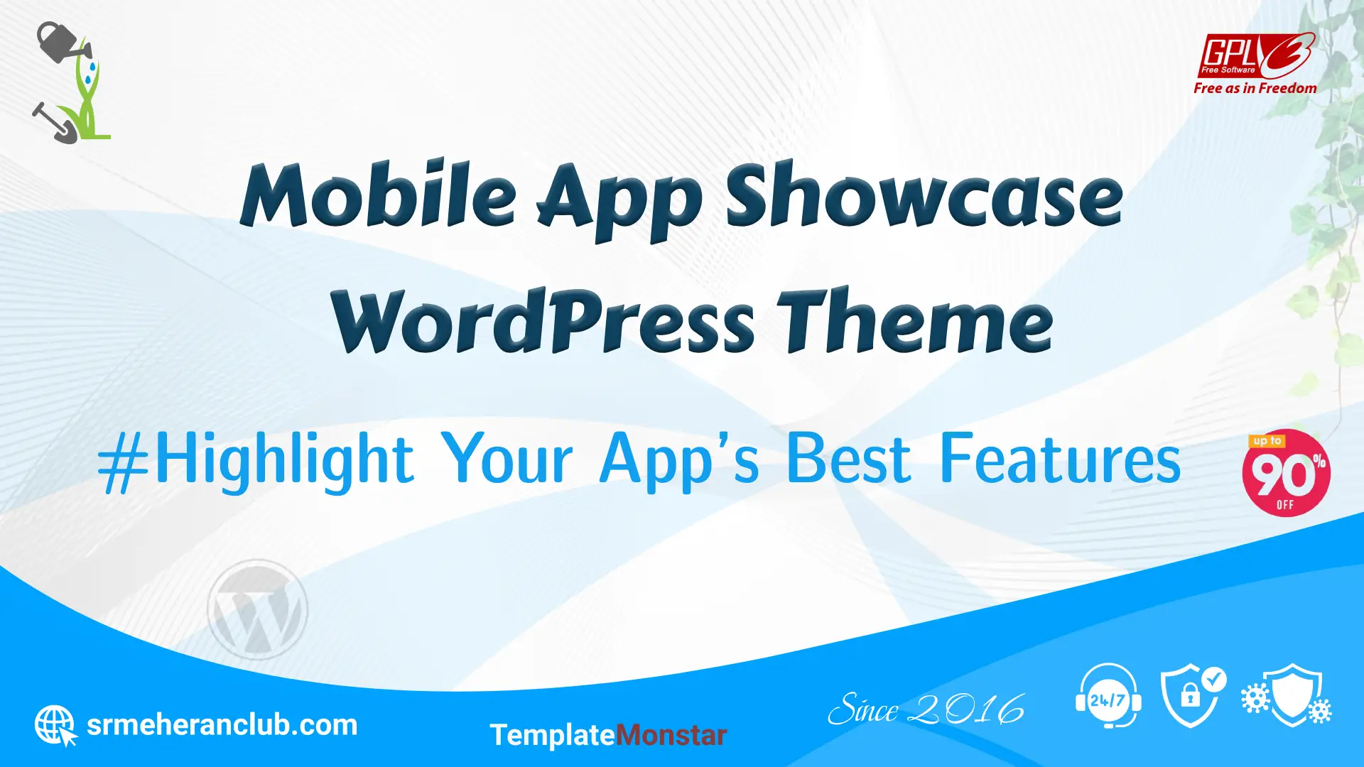 Mobile App Showcase WordPress Theme — Theme by Templatemonster