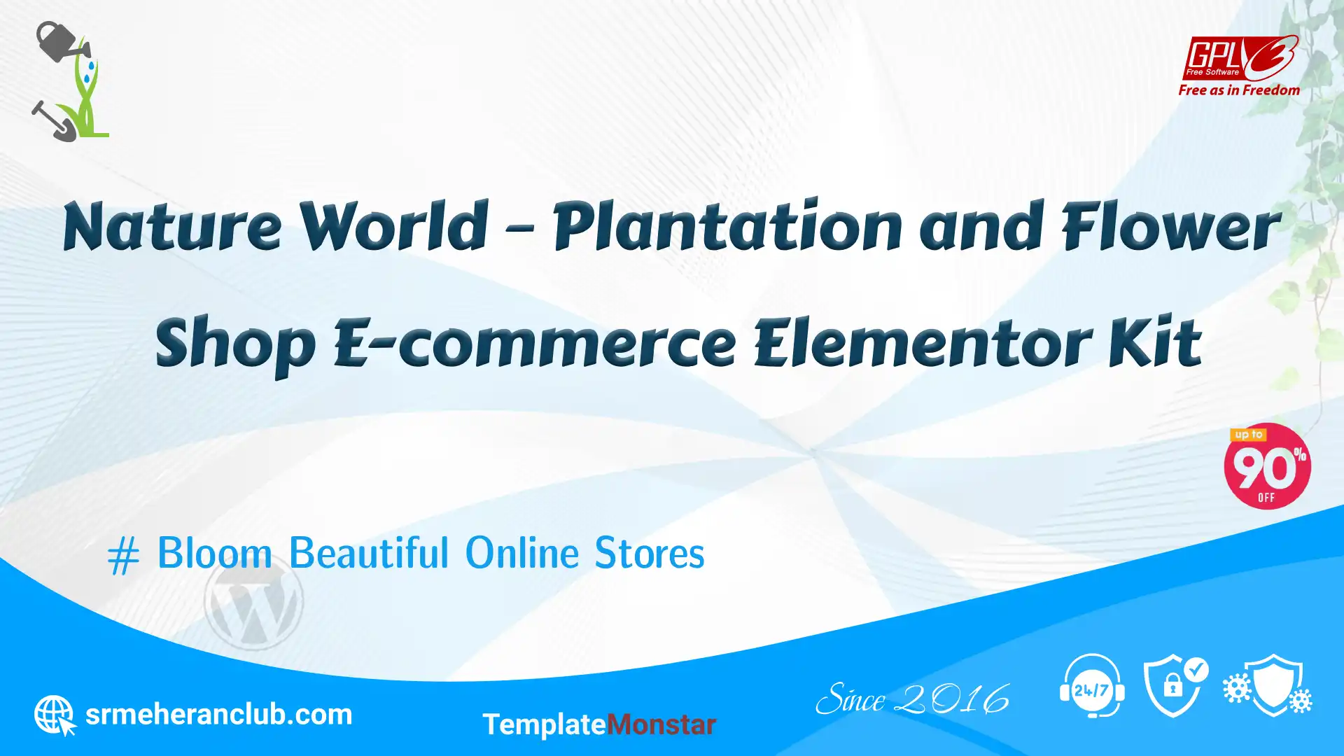 Nature World – Plantation and Flower Shop E-commerce Elementor Kit — Theme by Templatemonster