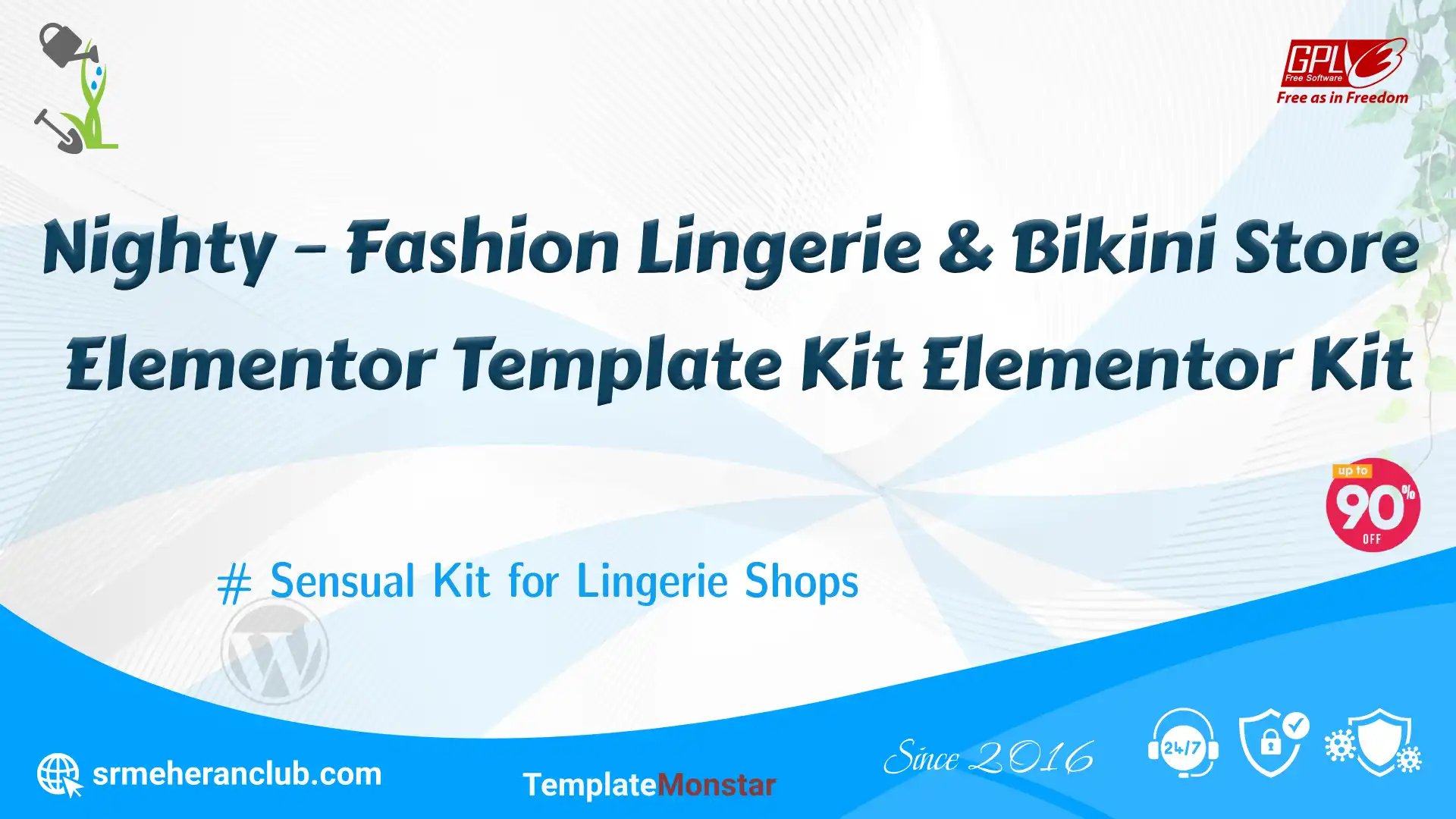 Nighty – Fashion Lingerie & Bikini Store Elementor Template Kit Elementor Kit