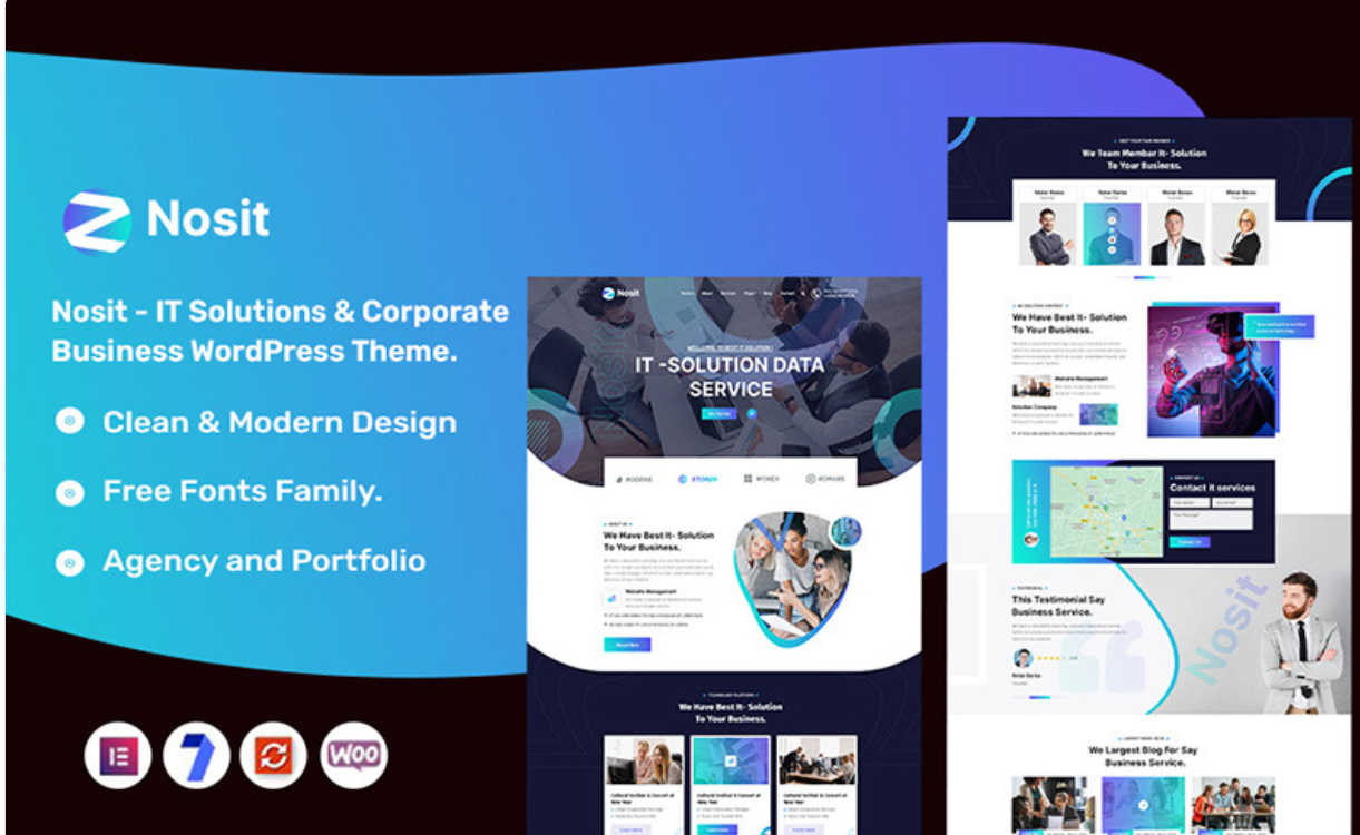 Nosit IT Solutions and Corporate Business WordPress Theme